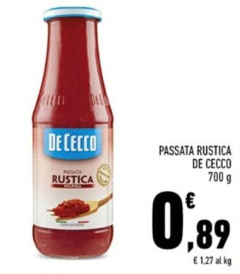 Conad PASSATA RUSTICA DE CECCO 700 g offerta