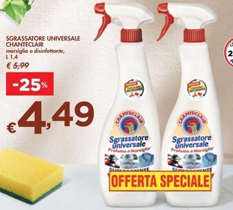 Bennet SGRASSATORE UNIVERSALE CHANTECLAIR marsiglia o disinfettante, L 1,4 offerta