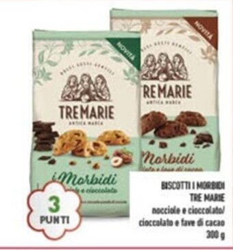 Conad BISCOTTI I MORBIDI TRE MARIE 300 g offerta