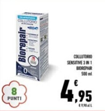 Conad COLLUTORIO SENSITIVE 3 IN 1 BIOREPAIR 500 ml offerta
