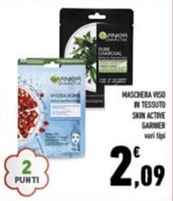 Conad MASCHERA VISO IN TESSUTO SKIN ACTIVE GARNIER vari tipi offerta