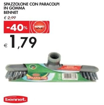 Bennet SPAZZOLONE CON PARACOLPI IN GOMMA BENNET offerta