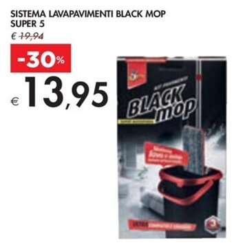 Bennet SISTEMA LAVAPAVIMENTI BLACK MOP SUPER 5 offerta