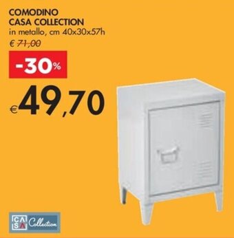 Bennet COMODINO CASA COLLECTION cm 40x30x57h offerta