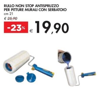 Bennet RULLO NON STOP ANTISPRUZZO PER PITTURE MURALI CON SERBATOIO cm 21 offerta