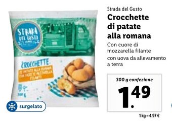 Lidl Strada del Gusto Crocchette di patate alla romana 300 300 g confezione offerta