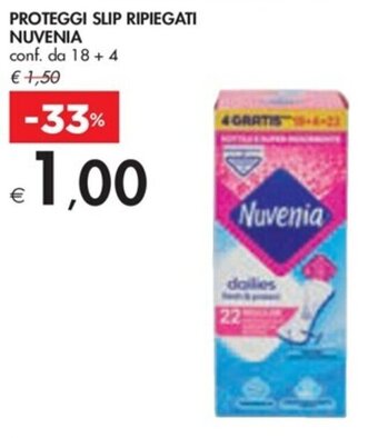 Bennet PROTEGGI SLIP RIPIEGATI NUVENIA conf. da 18 + 4 offerta