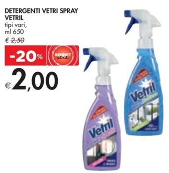 DETERGENTI VETRI SPRAY VETRIL ml 650