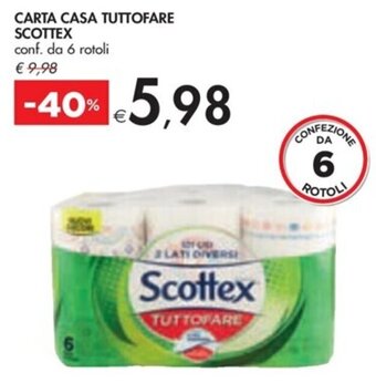 Bennet CARTA CASA TUTTOFARE SCOTTEX conf. da 6 rotoli offerta