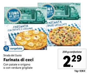 Lidl Strada del Gusto Farinata di ceci 230 g confezione offerta