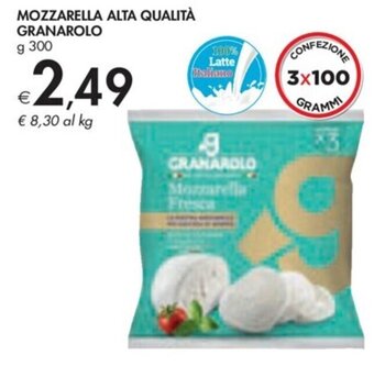 Bennet MOZZARELLA ALTA QUALITÀ GRANAROLO g 300 offerta