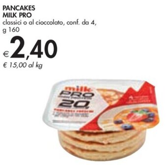 Bennet PANCAKES MILK PRO g 160 offerta