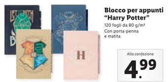Lidl Astuccio con articoli di cancelleria “Harry Potter" offerta