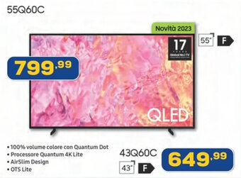 Euronics SAMSUNG QLED 55" 55Q60C offerta