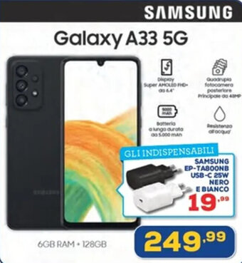 Euronics SAMSUNG Galaxy A33 5G 6GB RAM + 128GB offerta