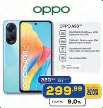 Euronics Oppo A98 5G offerta