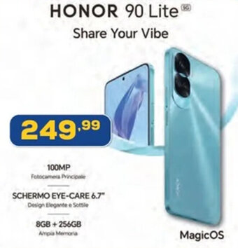 Euronics HONOR 90 Lite 8GB + 256GB offerta