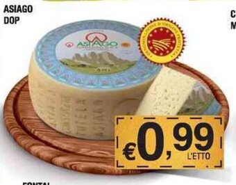 Orizzonte Supermercati ASIAGO DOP offerta