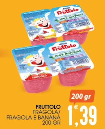 FRUTTOLO FRAGOLA/ FRAGOLA E BANANA 200 GR