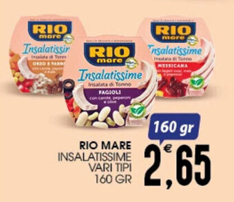 SpesAmica RIO MARE INSALATISSIME VARI TIPI 160 GR offerta