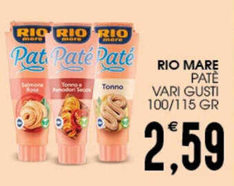 RIO MARE PATÈ VARI GUSTI 100/115 GR