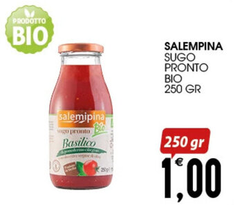 SpesAmica SALEMPINA SUGO PRONTO BIO 250 GR offerta