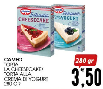 SpesAmica CAMEO TORTA LA CHEESECAKE/ TORTA ALLA CREMA DI YOGURT 280 GR offerta