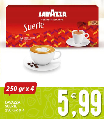 SpesAmica LAVAZZA SUERTE 250 GR X 4 offerta