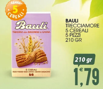 SpesAmica BAULI TRECCIAMORE 5 CEREALI 5 PEZZI 210 GR offerta