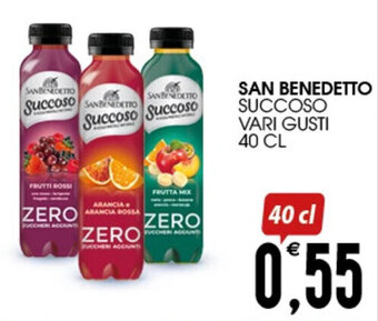 SpesAmica SAN BENEDETTO SUCCOSO VARI GUSTI 40 CL offerta