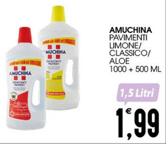 AMUCHINA PAVIMENTI LIMONE/ CLASSICO/ ALOE 1000 + 500 ml