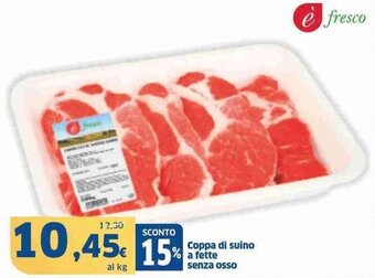 Sigma Coppa di suino a fette senza osso offerta