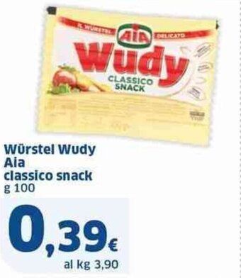 Sigma Würstel Wudy Aia classico snack g 100 offerta