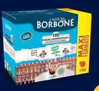 Euronics 120 CIALDE COMPOSTABILI CAFFÈ BORBONE offerta