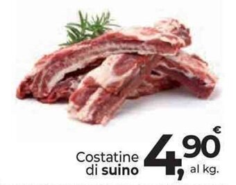 Supermercati Dok Costatine di suino offerta