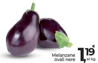 Melanzane ovali nere