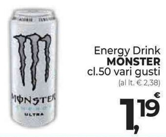 Supermercati Dok Energy Drink MÖNSTER cl.50 offerta