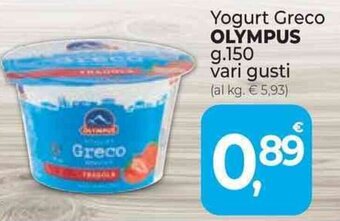 Supermercati Dok Yogurt Greco OLYMPUS g.150 offerta