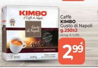 Supermercati Dok Caffè KIMBO Gusto di Napoli g.250x2 offerta