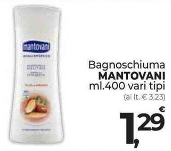 Supermercati Dok Bagnoschiuma MANTOVANI ml.400 offerta