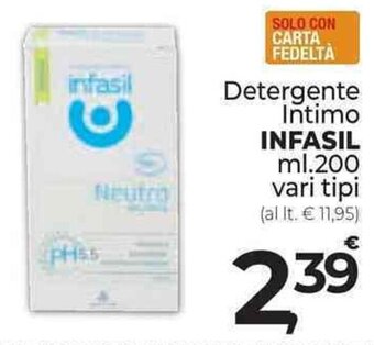 Supermercati Dok Detergente Intimo INFASIL ml.200 offerta