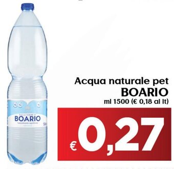 Acqua naturale pet BOARIO ml 1500