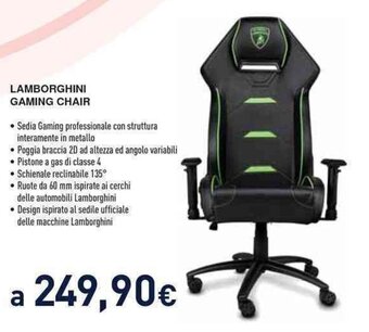 Unieuro LAMBORGHINI GAMING CHAIR offerta