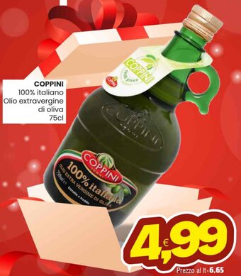 Vicino a te supermercati COPPINI 100% italiano Olio extravergine di oliva 75cl offerta