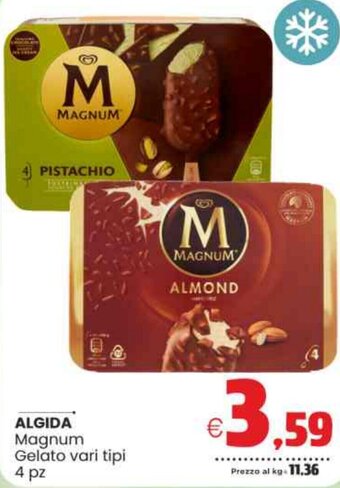 Vicino a te supermercati ALGIDA Magnum Gelato vari tipi 4 pz offerta