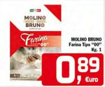Punto é market MOLINO BRUNO Farina Tipo "00" Kg. 1 offerta