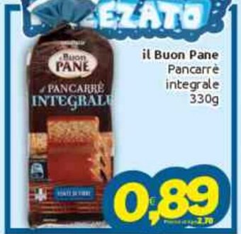 il Buon Pane Pancarre integrale 330 G