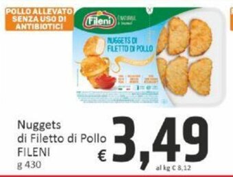 Paghi Poco Nuggets di Filetto di Pollo FILENI g 430 offerta
