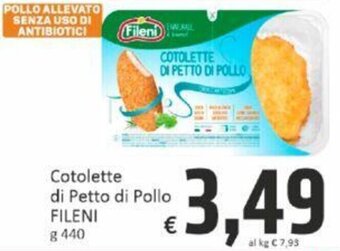 Paghi Poco Cotolette di Petto di Pollo FILENI g 440 offerta