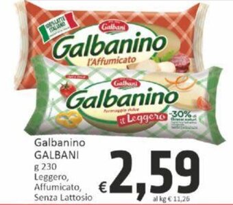 Paghi Poco Galbanino GALBANI g 230 offerta